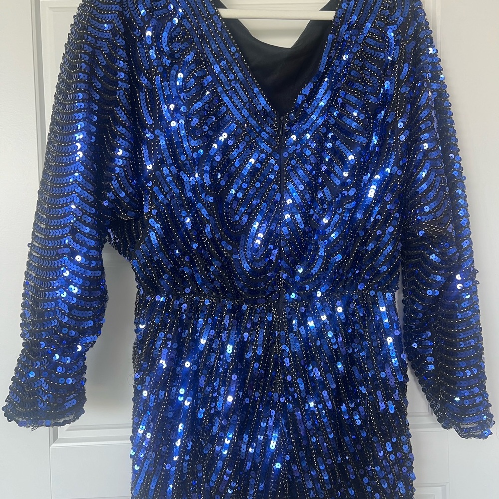 Endless Rose Blue Sequence Romper - image 2